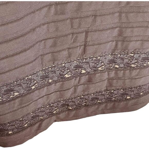 Adrianna Papell Tiered Lace Sheath Dress Black Nude Formal Cocktail | Size 10 - Picture 7 of 10